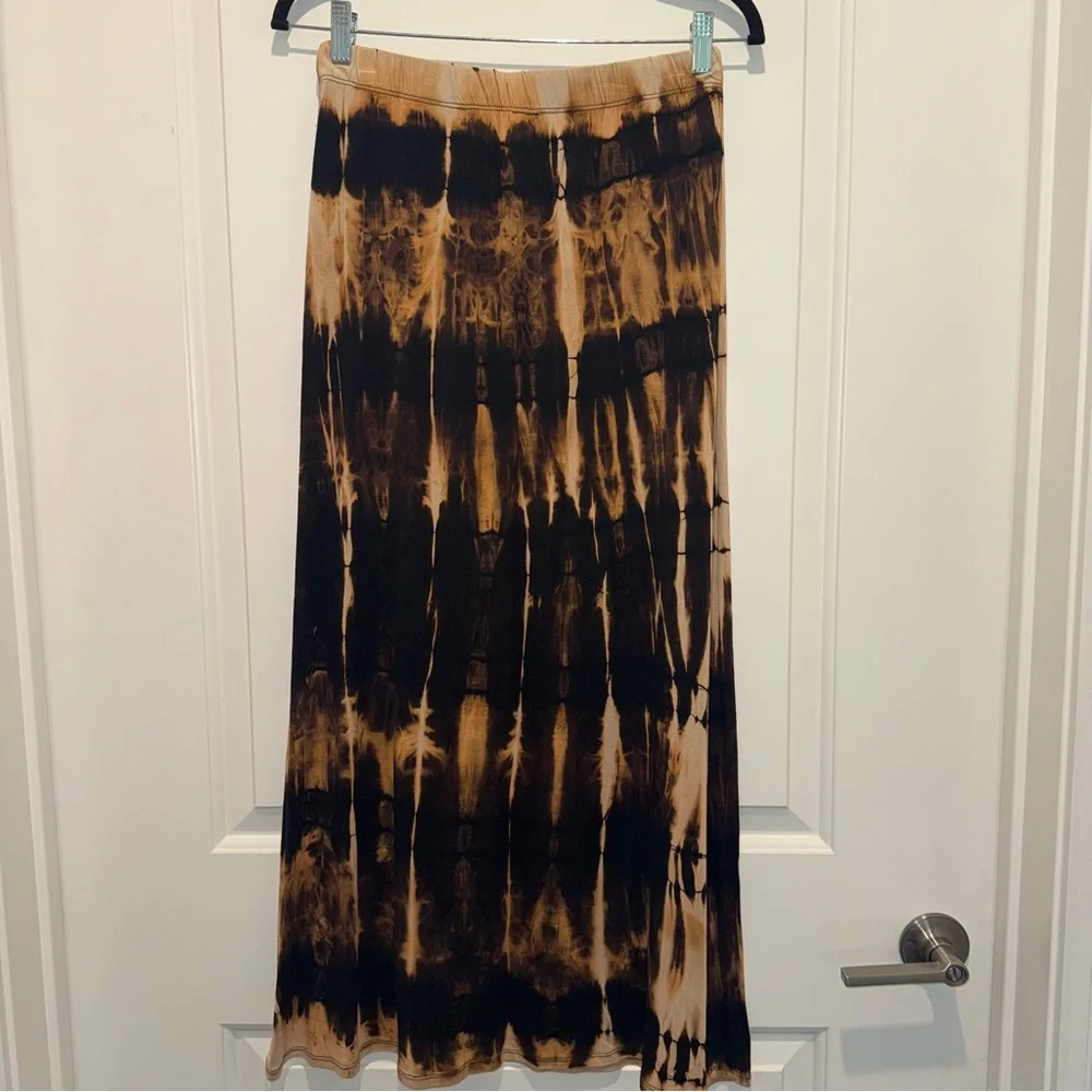 Acid Wash Tie Dye Maxi Skirt - Picture 4 of 4